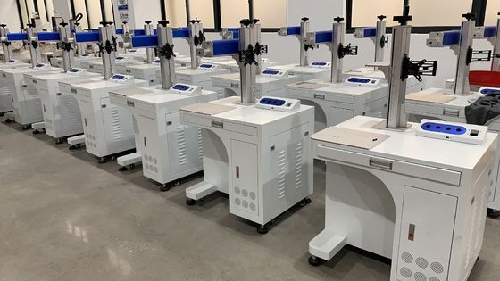 금속 캐비닛 레이저 graving 기계 30w 50w 금속 및 비 금속에 로고를 표시하기 위해