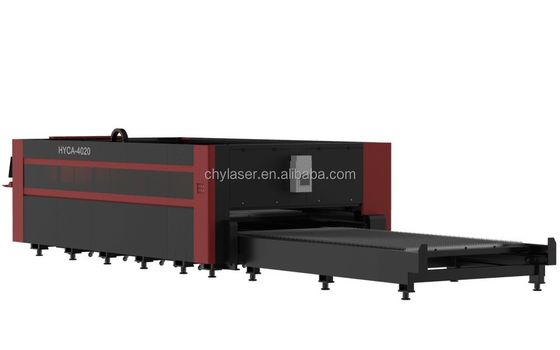 고전력 섬유 레이저 절단 기계 6000W 8KW 20KW 금속 절단 교환 테이블