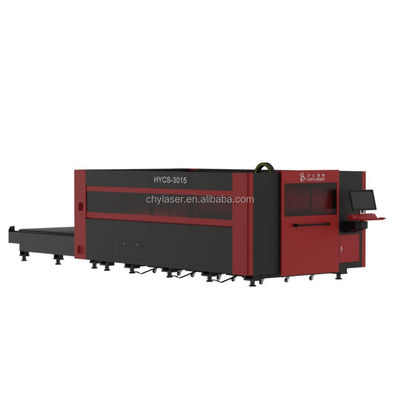 II-VI 2024 6000W-20KW 교환 테이블과 함께 고전력 금속 섬유 레이저 절단 기계